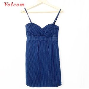 Volcom-Black & Blue Strappy Dress 7